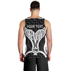 Aotearoa Atua Tangaroa Personalised Men Tank Top God Of The Sea Maori Whale Tail Black