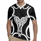 Aotearoa Atua Tangaroa Personalised Rugby Jersey God Of The Sea Maori Whale Tail Black