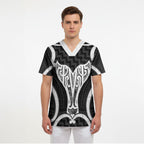 Aotearoa Atua Tangaroa Personalised Scrub Top God Of The Sea Maori Whale Tail Black