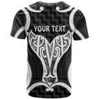 Aotearoa Atua Tangaroa Personalised T Shirt God Of The Sea Maori Whale Tail Black
