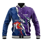 Custom NRL Storm And Roosters Rugby 2024 Baseball Jacket Go Champions Dynamic Version