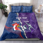 Custom NRL Storm And Roosters Rugby 2024 Bedding Set Go Champions Dynamic Version