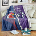 Custom NRL Storm And Roosters Rugby 2024 Blanket Go Champions Dynamic Version