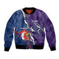 Custom NRL Storm And Roosters Rugby 2024 Bomber Jacket Go Champions Dynamic Version