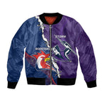 Custom NRL Storm And Roosters Rugby 2024 Bomber Jacket Go Champions Dynamic Version