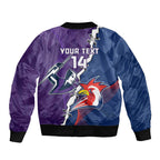 Custom NRL Storm And Roosters Rugby 2024 Bomber Jacket Go Champions Dynamic Version