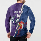 Custom NRL Storm And Roosters Rugby 2024 Button Sweatshirt Go Champions Dynamic Version