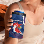 NRL Storm And Roosters Rugby 2024 4 in 1 Can Cooler Tumbler Go Champions Dynamic Version