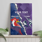 Custom NRL Storm And Roosters Rugby 2024 Canvas Wall Art Go Champions Dynamic Version
