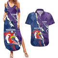Custom NRL Storm And Roosters Rugby 2024 Couples Matching Summer Maxi Dress and Hawaiian Shirt Go Champions Dynamic Version
