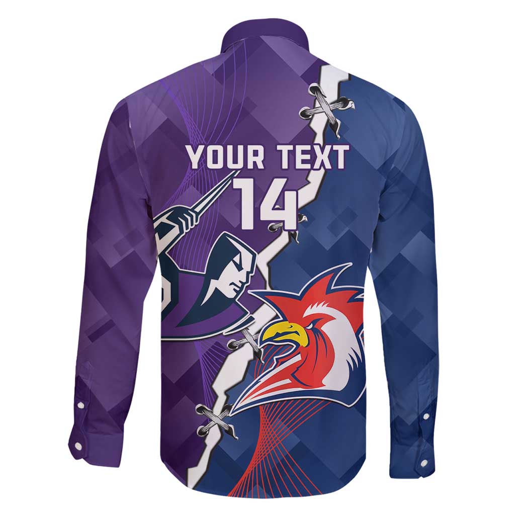 Custom NRL Storm And Roosters Rugby 2024 Family Matching Summer Maxi Dress and Hawaiian Shirt Go Champions Dynamic Version