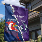 Custom NRL Storm And Roosters Rugby 2024 Garden Flag Go Champions Dynamic Version