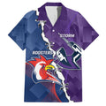 Custom NRL Storm And Roosters Rugby 2024 Hawaiian Shirt Go Champions Dynamic Version
