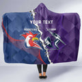 Custom NRL Storm And Roosters Rugby 2024 Hooded Blanket Go Champions Dynamic Version
