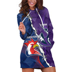 Custom NRL Storm And Roosters Rugby 2024 Hoodie Dress Go Champions Dynamic Version
