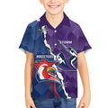 Custom NRL Storm And Roosters Rugby 2024 Kid Hawaiian Shirt Go Champions Dynamic Version