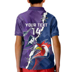 Custom NRL Storm And Roosters Rugby 2024 Kid Polo Shirt Go Champions Dynamic Version