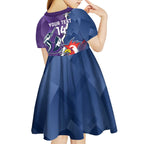 Custom NRL Storm And Roosters Rugby 2024 Kid Short Sleeve Dress Go Champions Dynamic Version