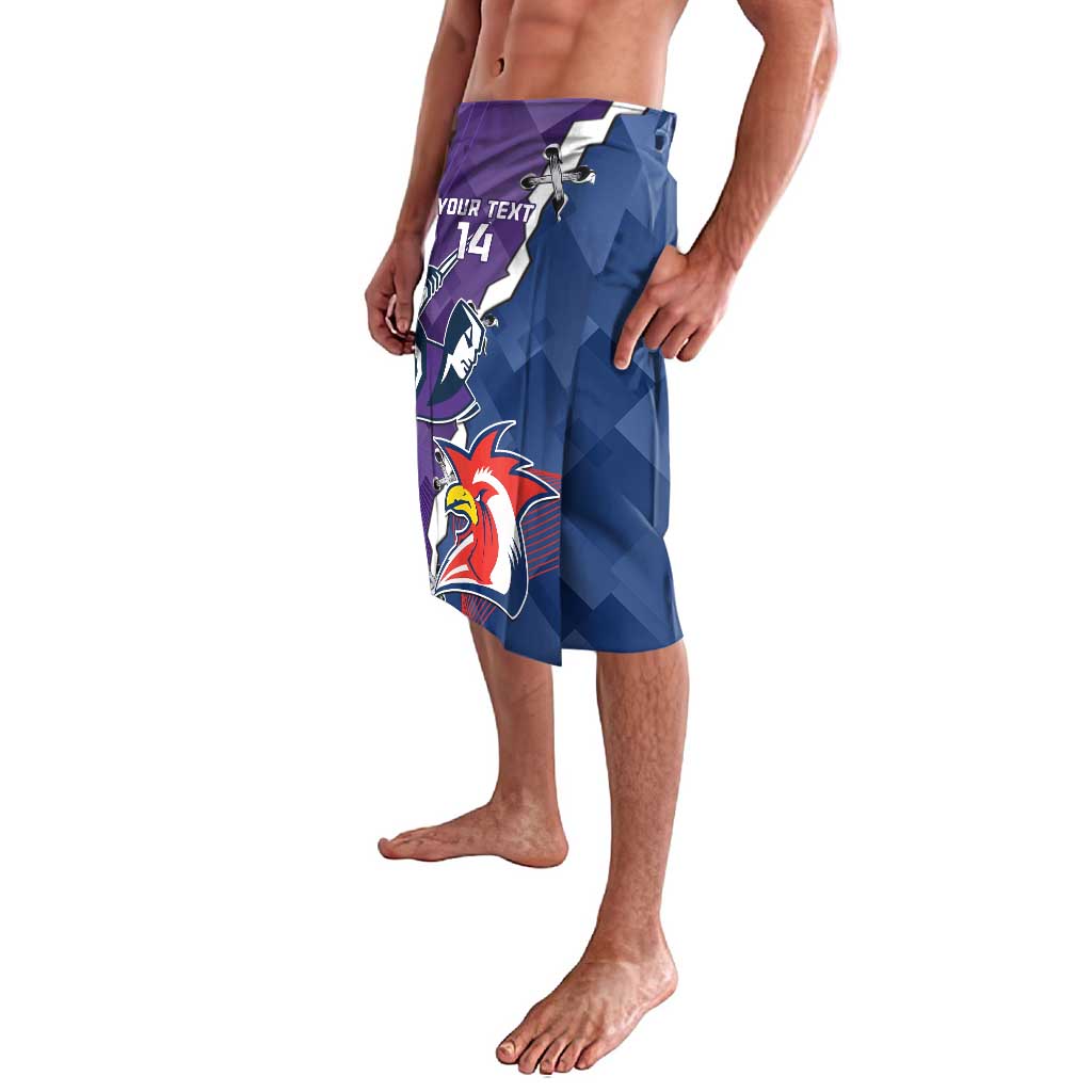 Custom NRL Storm And Roosters Rugby 2024 Lavalava Go Champions Dynamic Version