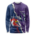Custom NRL Storm And Roosters Rugby 2024 Long Sleeve Shirt Go Champions Dynamic Version