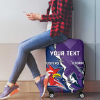 Custom NRL Storm And Roosters Rugby 2024 Luggage Cover Go Champions Dynamic Version