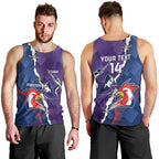 Custom NRL Storm And Roosters Rugby 2024 Men Tank Top Go Champions Dynamic Version