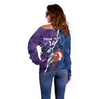 Custom NRL Storm And Roosters Rugby 2024 Off Shoulder Sweater Go Champions Dynamic Version