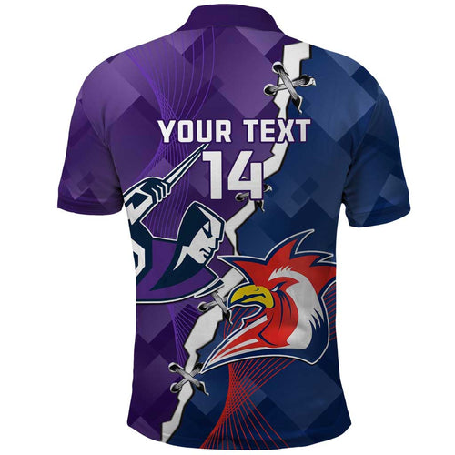 Custom NRL Storm And Roosters Rugby 2024 Polo Shirt Go Champions Dynamic Version