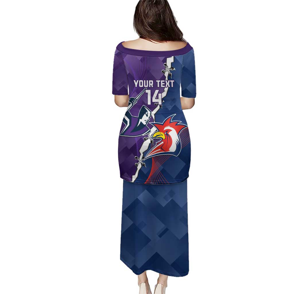 Custom NRL Storm And Roosters Rugby 2024 Puletasi Go Champions Dynamic Version