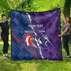 Custom NRL Storm And Roosters Rugby 2024 Quilt Go Champions Dynamic Version