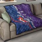 Custom NRL Storm And Roosters Rugby 2024 Quilt Go Champions Dynamic Version
