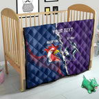 Custom NRL Storm And Roosters Rugby 2024 Quilt Go Champions Dynamic Version