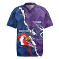 Custom NRL Storm And Roosters Rugby 2024 Rugby Jersey Go Champions Dynamic Version