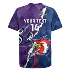 Custom NRL Storm And Roosters Rugby 2024 Rugby Jersey Go Champions Dynamic Version