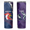 NRL Storm And Roosters Rugby 2024 Skinny Tumbler Go Champions Dynamic Version