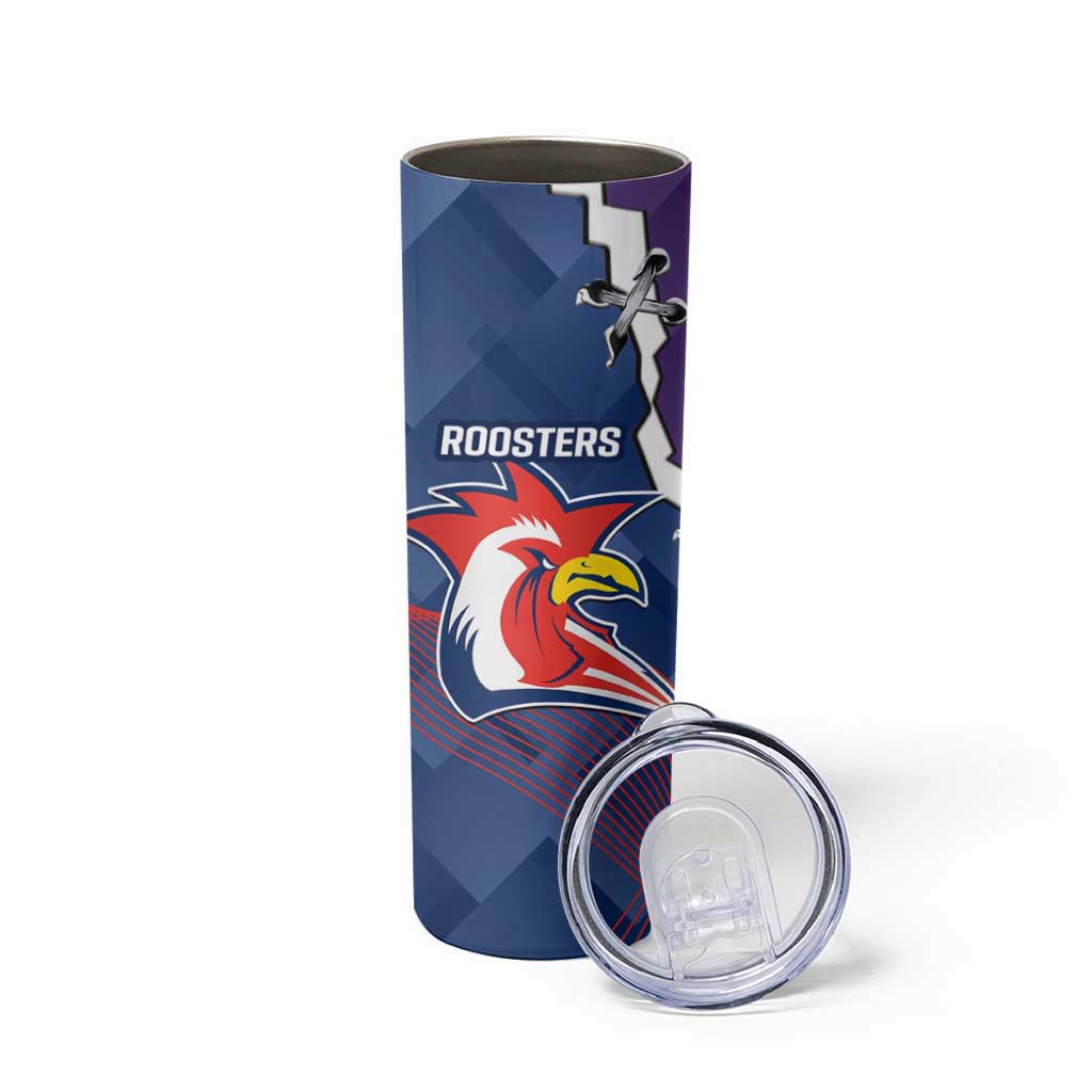 NRL Storm And Roosters Rugby 2024 Skinny Tumbler Go Champions Dynamic Version