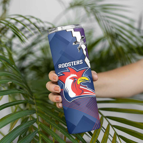 NRL Storm And Roosters Rugby 2024 Skinny Tumbler Go Champions Dynamic Version
