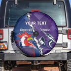 Custom NRL Storm And Roosters Rugby 2024 Spare Tire Cover Go Champions Dynamic Version