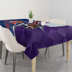 Custom NRL Storm And Roosters Rugby 2024 Tablecloth Go Champions Dynamic Version