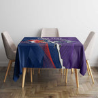Custom NRL Storm And Roosters Rugby 2024 Tablecloth Go Champions Dynamic Version