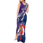 Custom NRL Storm And Roosters Rugby 2024 Tank Maxi Dress Go Champions Dynamic Version