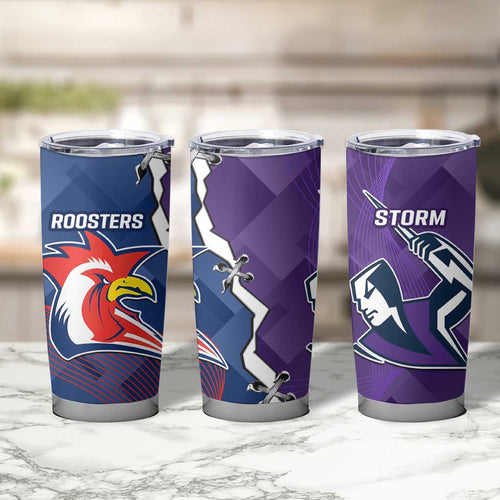 NRL Storm And Roosters Rugby 2024 Tumbler Cup Go Champions Dynamic Version