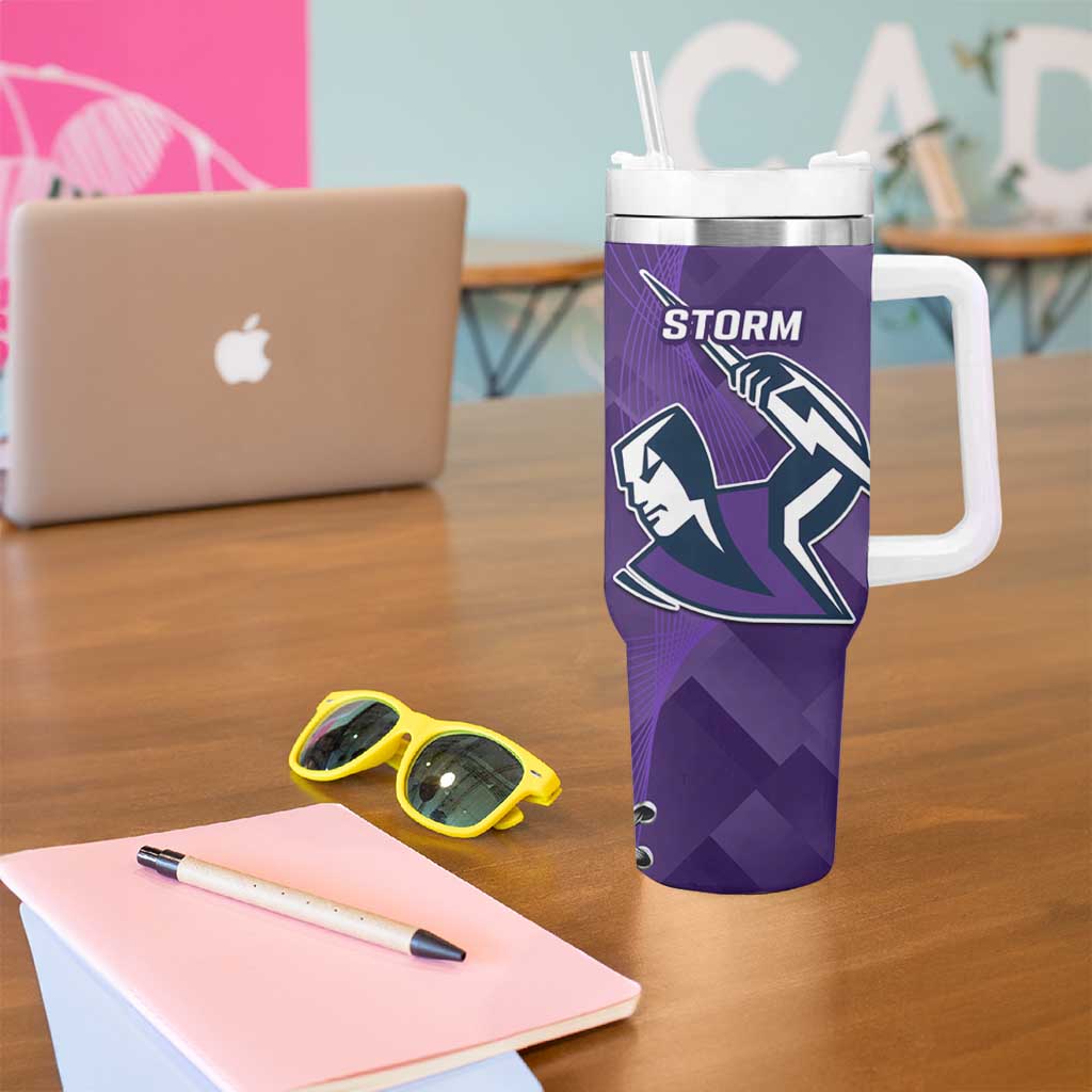 NRL Storm And Roosters Rugby 2024 Tumbler With Handle Go Champions Dynamic Version