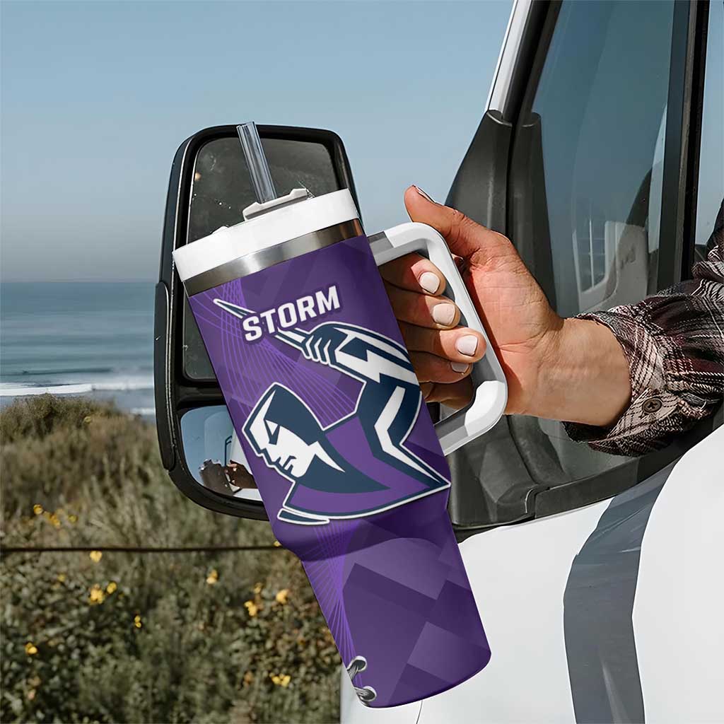 NRL Storm And Roosters Rugby 2024 Tumbler With Handle Go Champions Dynamic Version