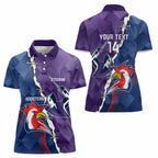 Custom NRL Storm And Roosters Rugby 2024 Women Polo Shirt Go Champions Dynamic Version