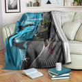Custom NRL Panthers And Sharks Rugby 2024 Blanket Go Champions Dynamic Version