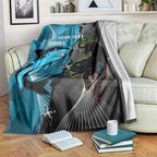 Custom NRL Panthers And Sharks Rugby 2024 Blanket Go Champions Dynamic Version