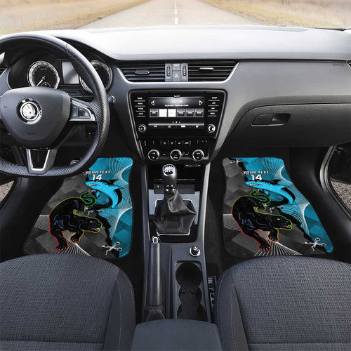 Custom NRL Panthers And Sharks Rugby 2024 Car Mats Go Champions Dynamic Version