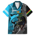 Custom NRL Panthers And Sharks Rugby 2024 Family Matching Mermaid Dress and Hawaiian Shirt Go Champions Dynamic Version