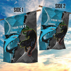 Custom NRL Panthers And Sharks Rugby 2024 Garden Flag Go Champions Dynamic Version